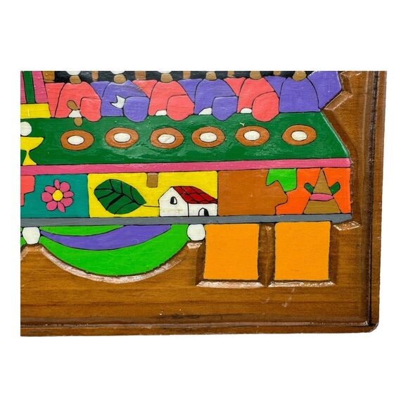 The Last Supper Hand Carved Painted Jesus Folk Art Vintage Central American MCM - Picture 2 of 14